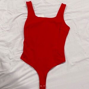 Chic Red Women's Bodysuit